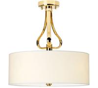 Elstead Lighting Falmouth lámpara colgante 3x3 W blanco-oro BATH-FALMOUTH-SF-FG