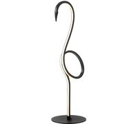 Elstead Lámpara de mesa LED Flamingo, negra, metal, 50 cm de altura