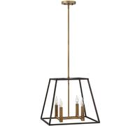 Elstead Lighting Fulton lámpara colgante 4x60 W latón-marrón HK-FULTON-4P