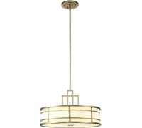 Elstead Lighting Fusion lámpara colgante 1x60 W latón FE-FUSION-P-L-PNBR