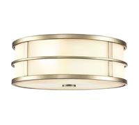 Elstead Lighting Fusion plafón 1x60 W latón FE-FUSION-F-PNBR
