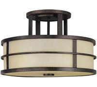Elstead Lighting Fusion plafón 3x60 W marrón FE-FUSION-SF