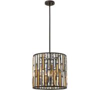 Elstead Lighting Gemma lámpara colgante 3x60 W marrón HK-GEMMA-P-B-VBZ