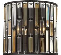 Elstead Lighting Gemma lámpara de pared 2x60 W transparente-marrón HK-GEMMA2-A-VBZ