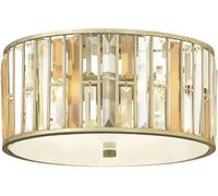 Elstead Lighting Gemma plafón 3x60 W plata HK-GEMMA-F-SL