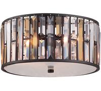 Elstead Lighting Gemma plafón 3x60 W transparente-marrón HK-GEMMA-F-VBZ