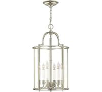 Elstead Lighting Gentry lámpara colgante 6x60 W níquel HK-GENTRY-P-L-PN