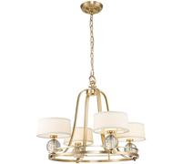Elstead Lighting Gotham lámpara colgante 4x3 W latón QZ-GOTHAM4-BB