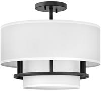 Elstead Lighting Graham lámpara colgante 3x40 W blanco-negro HK-GRAHAM-M-BK