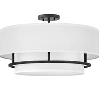 Elstead Lighting Graham lámpara colgante 4x40 W blanco-negro HK-GRAHAM-L-BK