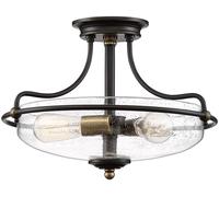 Elstead Lighting Griffin lámpara de techo 3x60 W latón-marrón QZ-GRIFFIN-SFS-C-PNAB