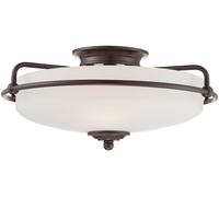 Elstead Lighting Griffin lámpara de techo 3x60 W marrón QZ-GRIFFIN-F-PN