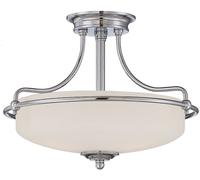 Elstead Lighting Griffin lámpara de techo 3x60 W níquel QZ-GRIFFIN-SFS-AN