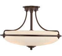 Elstead Lighting Griffin lámpara de techo 4x60 W marrón QZ-GRIFFIN-SFM-PN