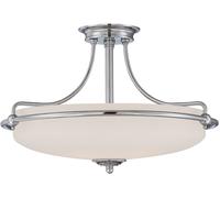 Elstead Lighting Griffin lámpara de techo 4x60 W níquel QZ-GRIFFIN-SFM-AN