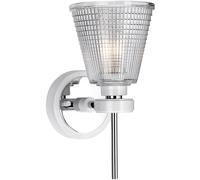 Elstead Lighting Gunnislake lámpara de pared 1x3 W blanco-cromo BATH-GUNNIS1-WPC
