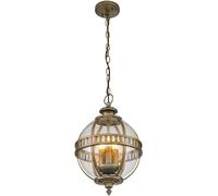 Elstead Lighting Halleron lámpara colgante 3x40 W marrón KL-HALLERON-8M-BU