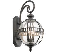 Elstead Lighting Halleron lámpara de pared para exteriores 2x40 W gris-marrón KL-HALLERON-2S