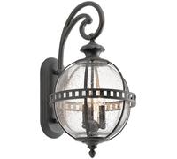 Elstead Lighting Halleron lámpara de pared para exteriores 3x40 W gris-marrón KL-HALLERON-2M