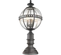 Elstead Lighting Halleron lámpara de pie para exteriores 3x40 W gris-marrón KL-HALLERON-3M