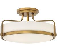 Elstead Lighting Harper lámpara de techo 3x60 W blanco-latón HK-HARPER-SFM-HB