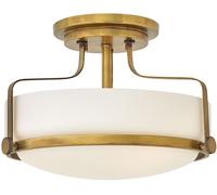 Elstead Lighting Harper lámpara de techo 3x60 W blanco-latón HK-HARPER-SFS-HB
