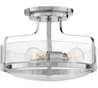 Elstead Lighting Harper lámpara de techo 3x60 W cromo-transparente HK-HARPER-SFS-CM-CS