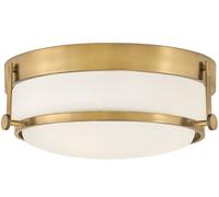 Elstead Lighting Harper plafón 3x60 W blanco-latón HK-HARPER-F-HB