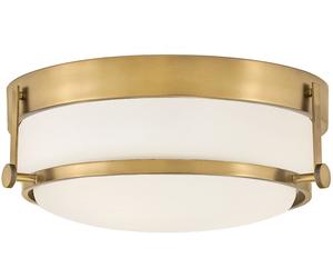 Elstead Lighting Harper plafón 3x60 W blanco-latón HK-HARPER-F-HB