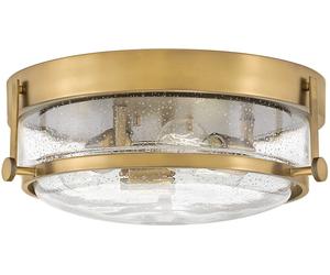 Elstead Lighting Harper plafón 3x60 W latón-transparente HK-HARPER-F-HB-CS