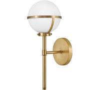Elstead Lighting Hollis lámpara de pared 1x40 W blanco-latón HK-HOLLIS1-O-HB-BATH