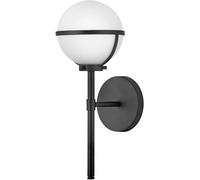 Elstead Lighting Hollis lámpara de pared 1x40 W blanco-negro HK-HOLLIS1-O-BK-BATH
