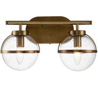 Elstead Lighting Hollis lámpara de pared 2x40 W latón HK-HOLLIS2-C-HB-BATH