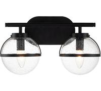 Elstead Lighting Hollis lámpara de pared 2x40 W negro HK-HOLLIS2-C-BK-BATH
