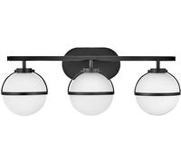 Elstead Lighting Hollis lámpara de pared 3x40 W blanco-negro HK-HOLLIS3-O-BK-BATH