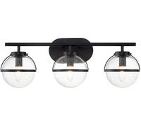 Elstead Lighting Hollis lámpara de pared 3x40 W negro HK-HOLLIS3-C-BK-BATH
