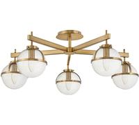 Elstead Lighting Hollis lámpara de techo 5x40 W latón HK-HOLLIS-5-C-HB