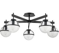 Elstead Lighting Hollis lámpara de techo 5x40 W negro HK-HOLLIS-5-C-BK