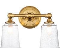 Elstead Lighting Huguenot Lake lámpara de pared 2x3 W latón FE-HUGOLAKE2BATH-BB