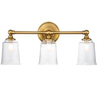 Elstead Lighting Huguenot Lake lámpara de pared 3x3 W latón FE-HUGOLAKE3BATH-BB