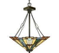 Elstead Lighting Inglenook lámpara colgante 3x60 W marrón QZ-INGLENOOK-P-B