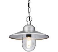 Elstead Lighting Klampenborg lámpara colgante 1x60 W plata KLAMPENBORG8
