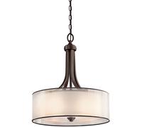Elstead Lighting Lacey lámpara colgante 4x40 W marrón-crema KL-LACEY-P-L-MB