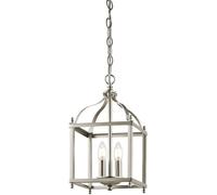 Elstead Lighting Larkin lámpara colgante 2x60 W níquel KL-LARKIN-P-S-NI