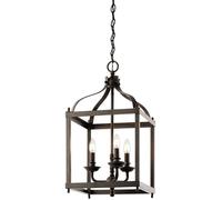 Elstead Lighting Larkin lámpara colgante 3x60 W marrón KL-LARKIN-P-M-OZ