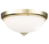 Elstead Lighting Malibu plafón 2x60 W latón FE-MALIBU-F-BATH-PB
