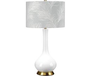 Elstead Lighting Milo lámpara de sobremesa 1x60 W blanco-latón-azul MILO-AB-TL-FDEB