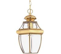 Elstead Lighting Newbury lámpara colgante 1x60 W latón QZ-NEWBURY8-M-PB