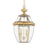 Elstead Lighting Newbury lámpara colgante 2x60 W latón QZ-NEWBURY8-L-PB