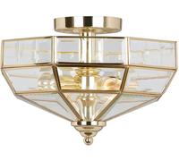 Elstead Lighting Old Park lámpara de techo 2x60 W latón OLD-PARK-PB